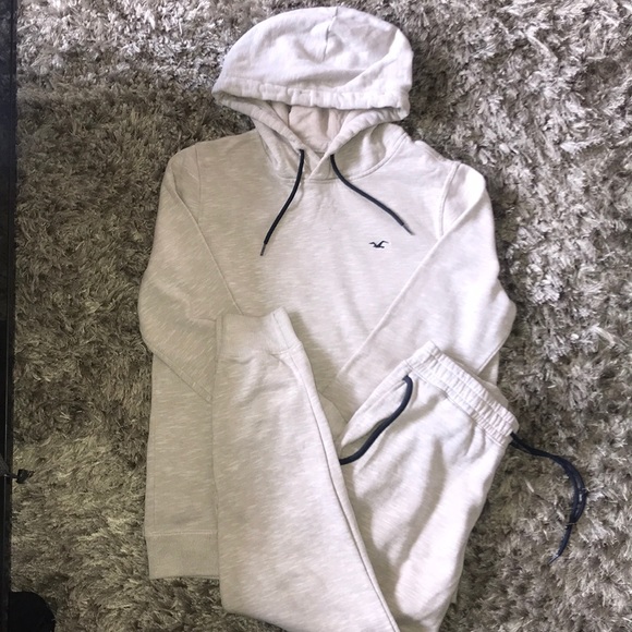 matching top and bottom sweat suit